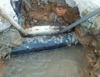 崂山测漏水之水管漏水